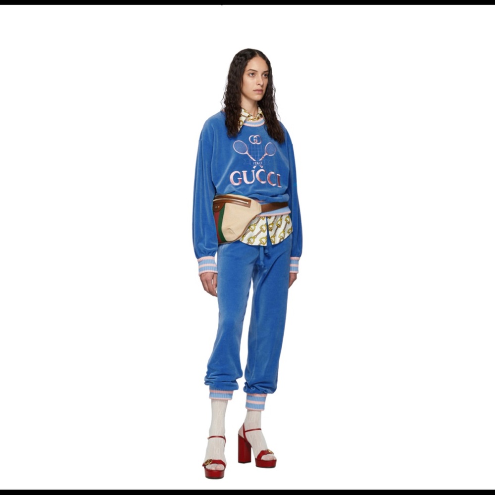 Gucci GG Monogram Tights size large - Picture 2 of 5